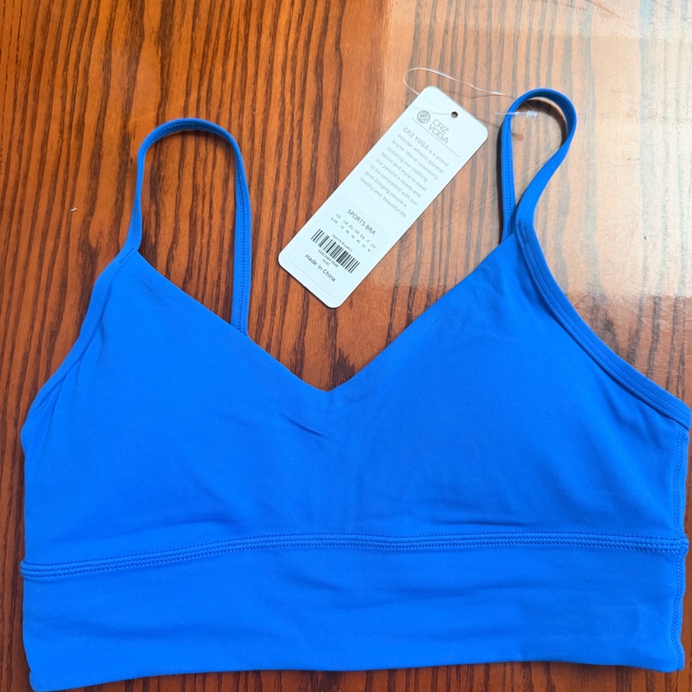 CRZ YOGA Bright Blue Lightweight Sports Bra